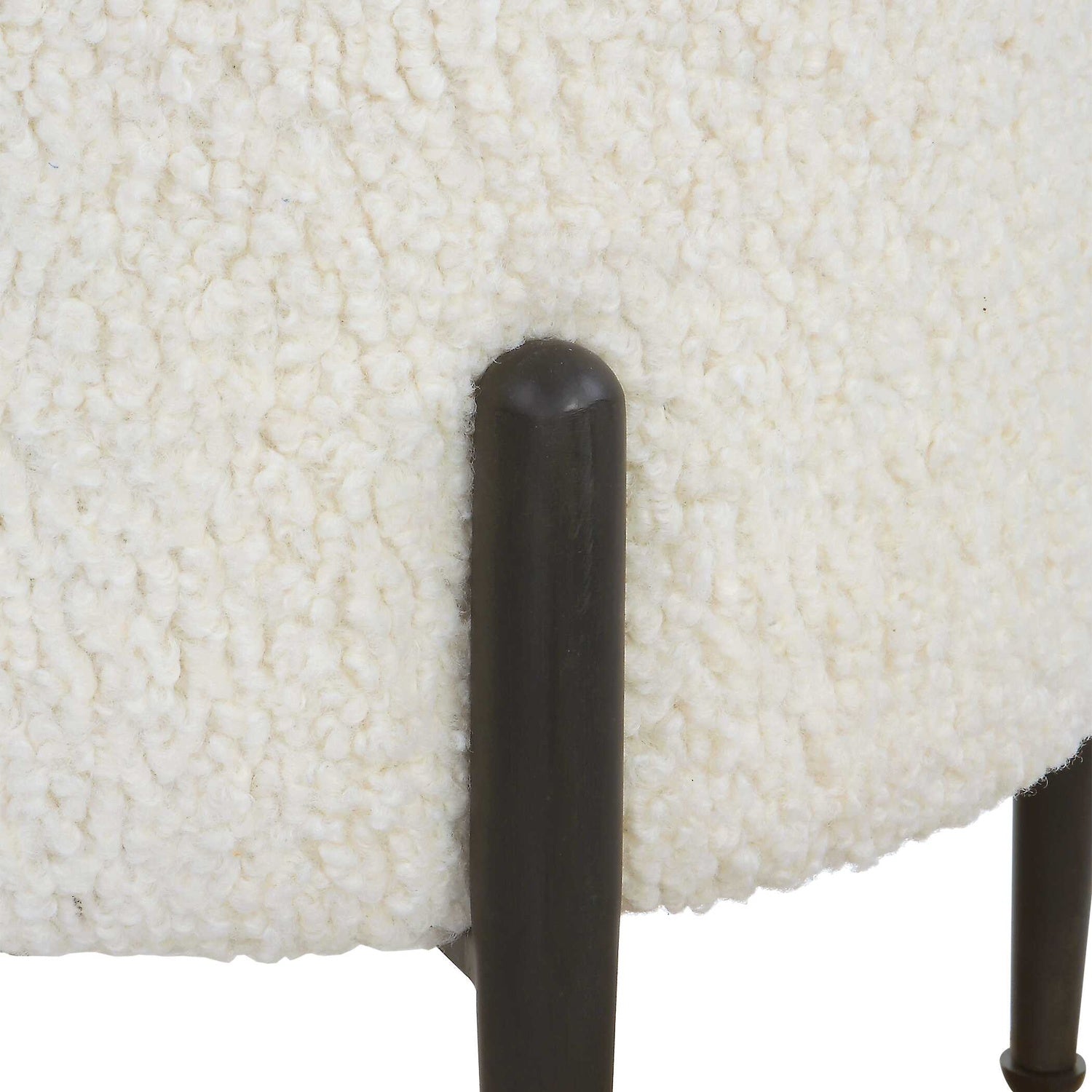 UTTERMOST ARLES SHEARLING OTTOMAN - Benches, Ottoman, Stools