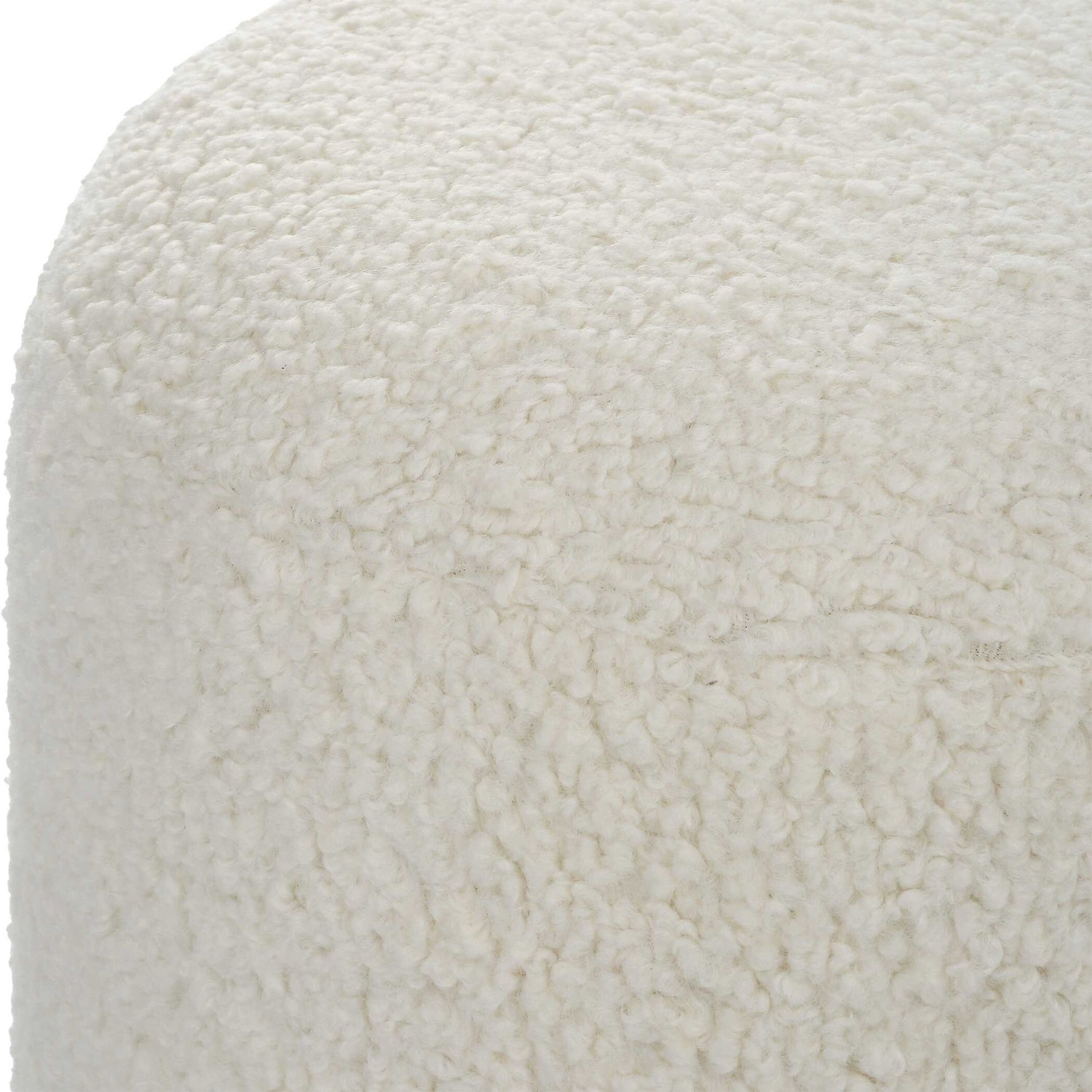 UTTERMOST Arles Shearling Ottoman - Benches, Ottoman, Stools