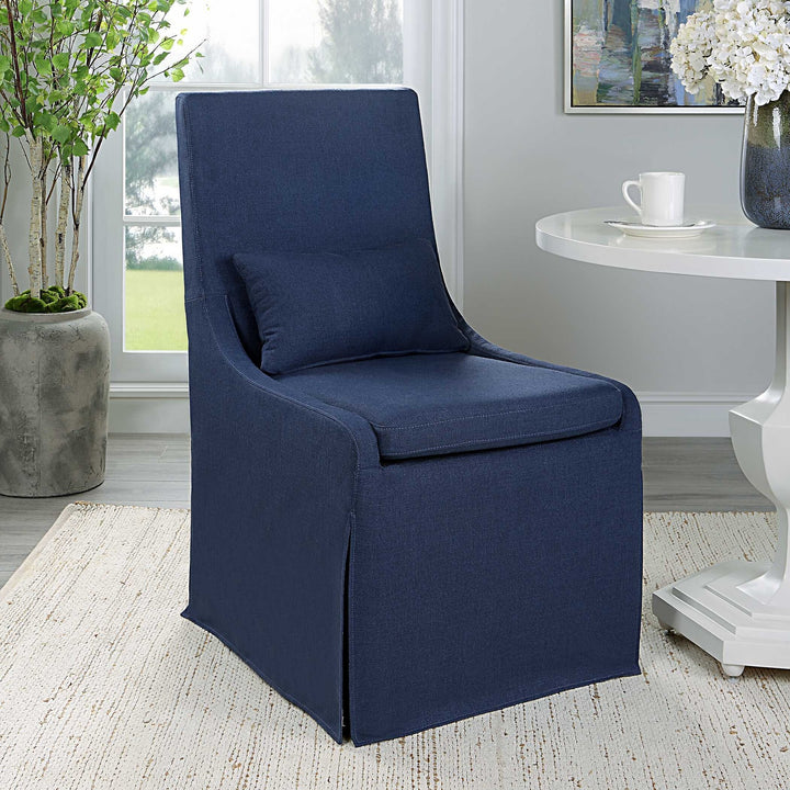 UTTERMOST Coley Denim Armless Chair - Lounge