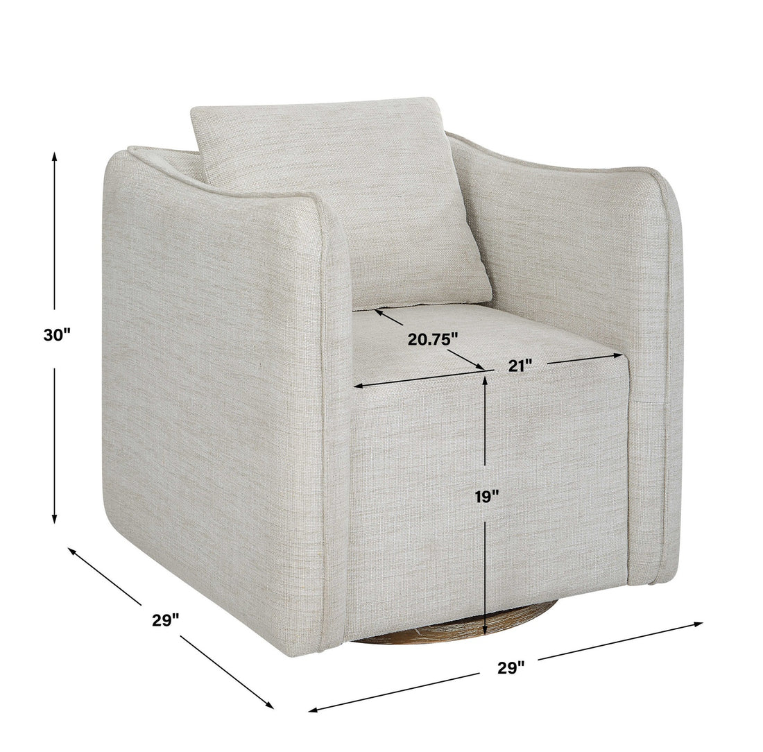 UTTERMOST CORBEN SWIVEL ARMCHAIR - Lounge
