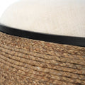 UTTERMOST ISLAND STRAW STORAGE OTTOMAN / COFFEE TABLE - Benches, Ottoman, Stools