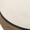 UTTERMOST Island Straw Storage Ottoman / Coffee Table - Benches, Ottoman, Stools