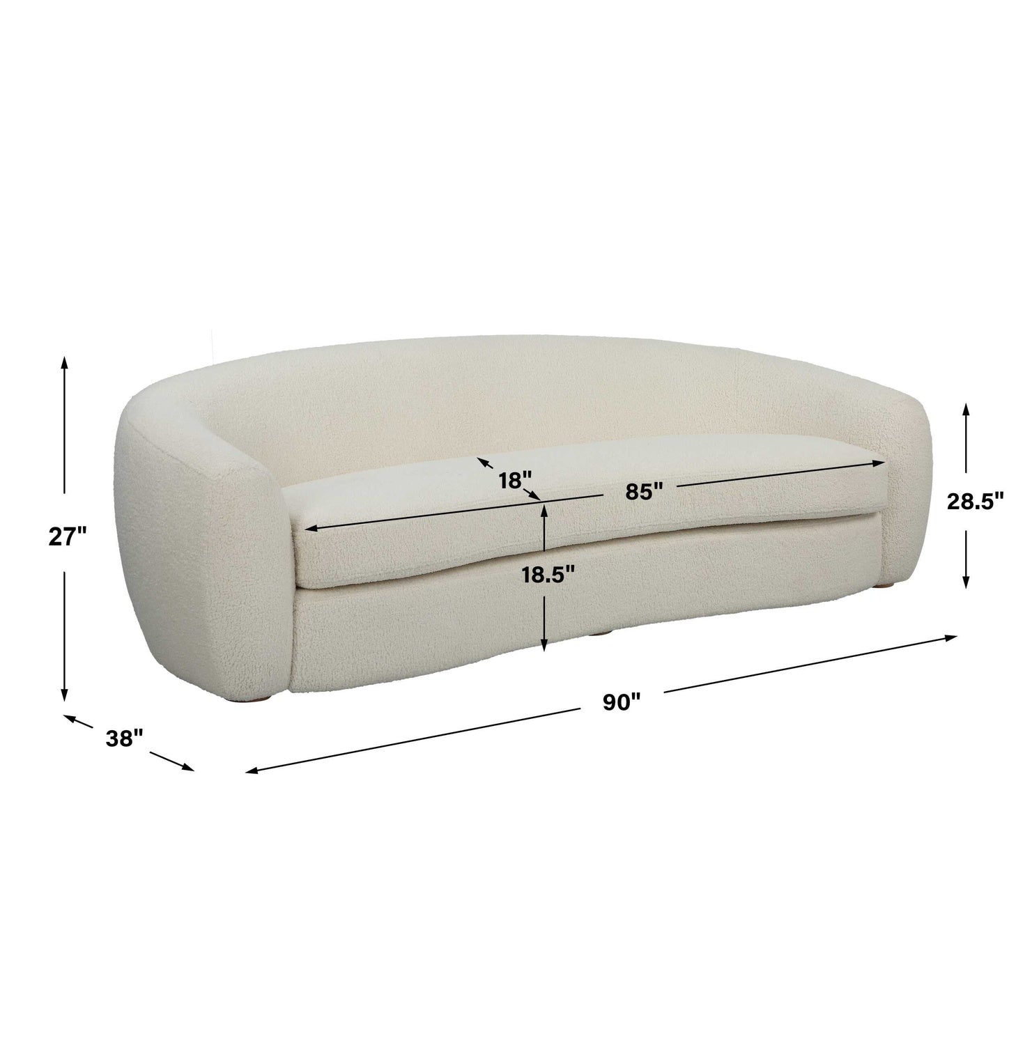 UTTERMOST CAPRA ART DECO SOFA - Sofa