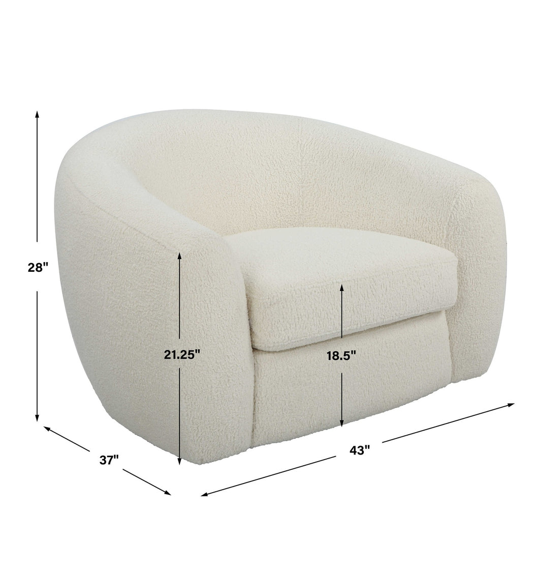 UTTERMOST CAPRA ART DECO SWIVEL CHAIR - Lounge