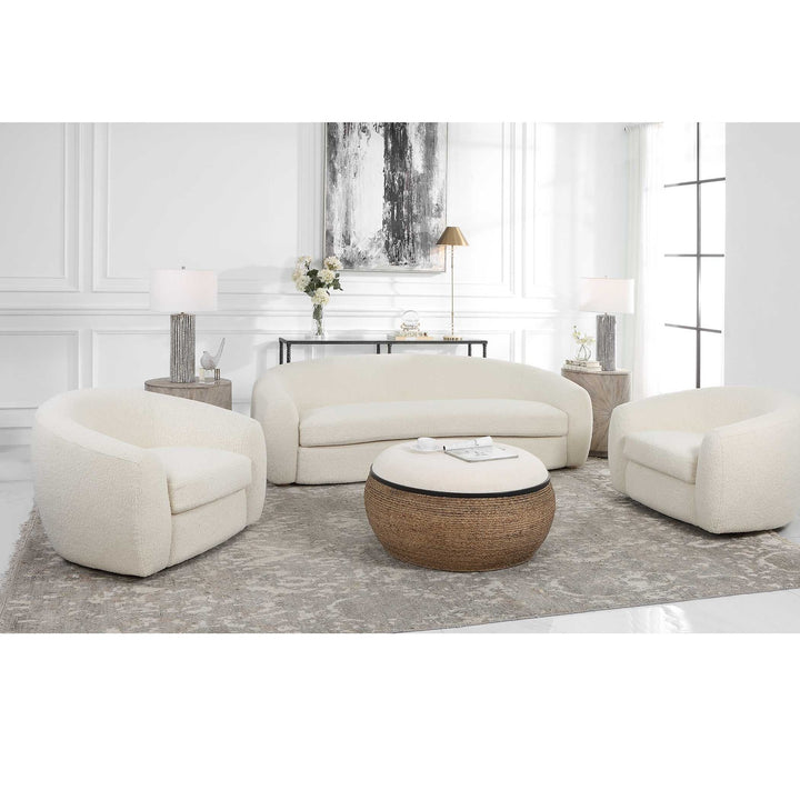 UTTERMOST Capra Art Deco Swivel Chair - Lounge