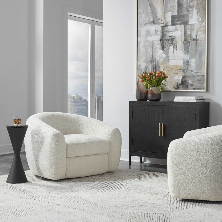 UTTERMOST CAPRA ART DECO SWIVEL CHAIR - Lounge