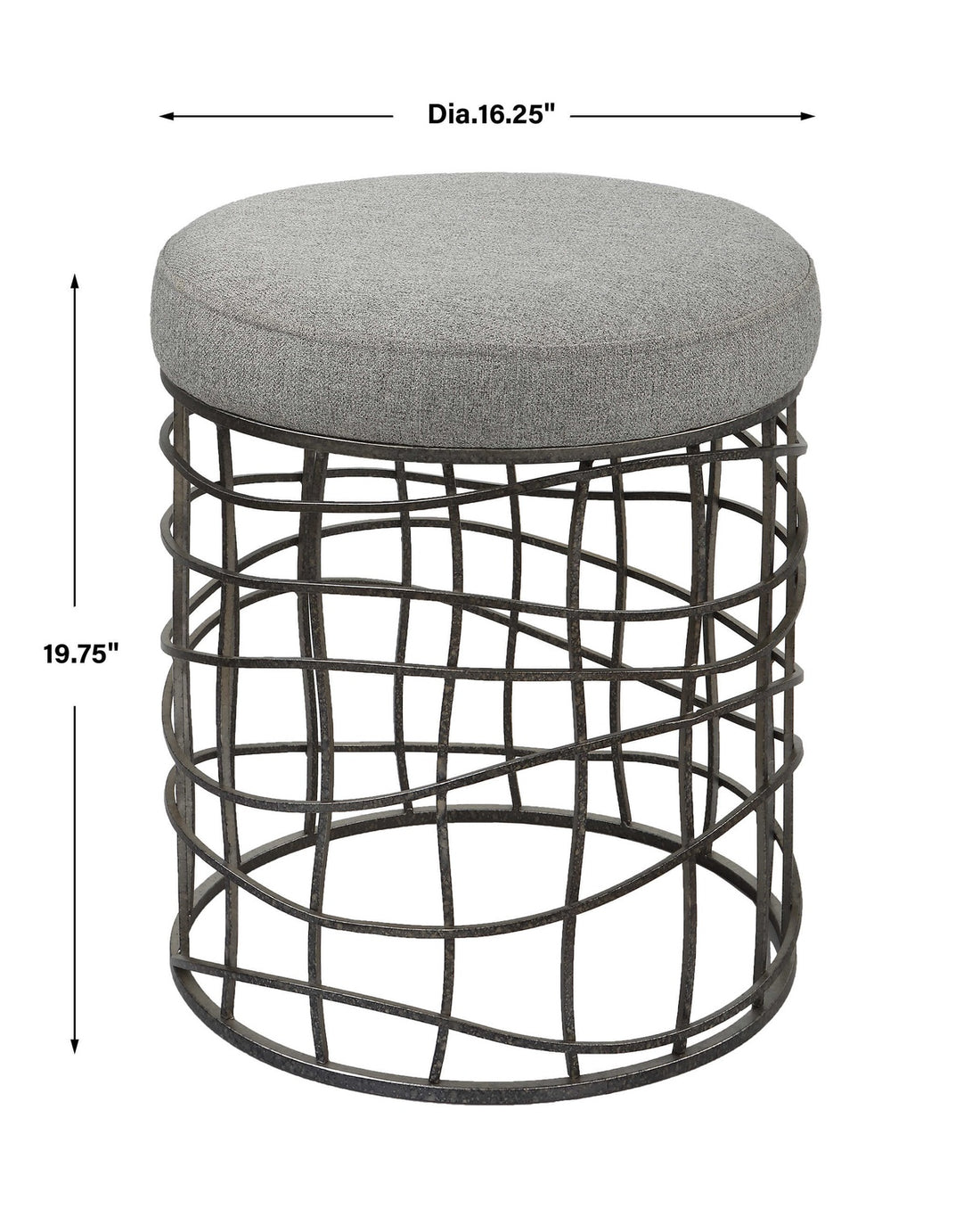 UTTERMOST CARNIVAL ACCENT STOOL - Benches, Ottoman, Stools