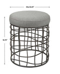 UTTERMOST CARNIVAL ACCENT STOOL - Benches, Ottoman, Stools