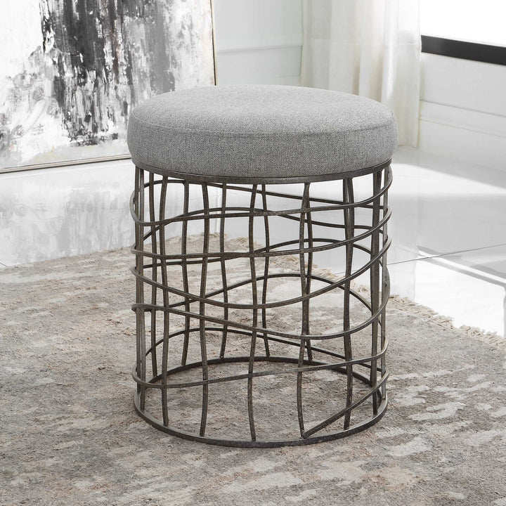 UTTERMOST CARNIVAL ACCENT STOOL - Benches, Ottoman, Stools
