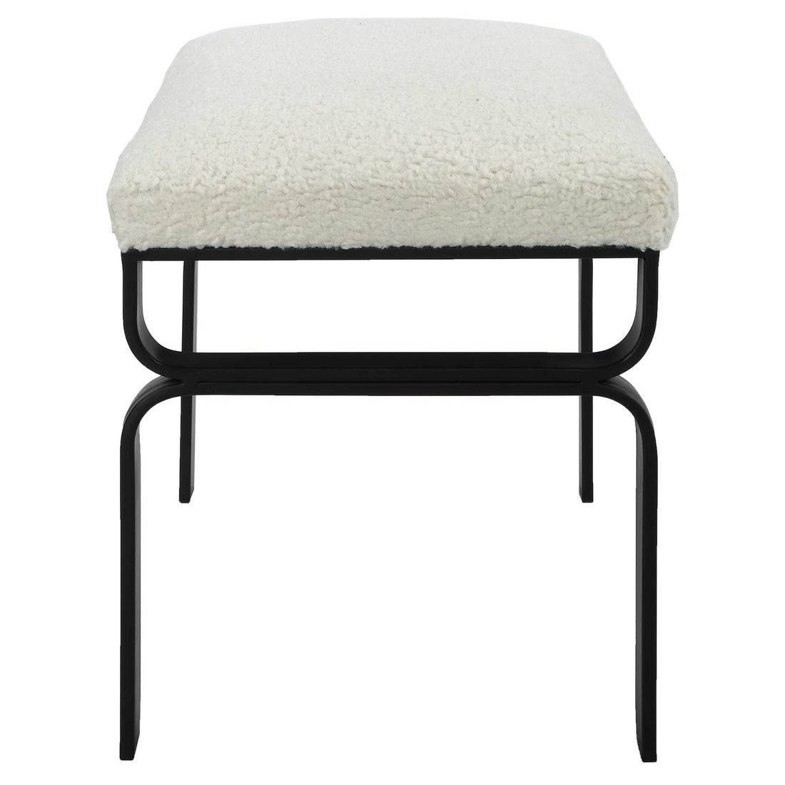 UTTERMOST DIVERGE SHEARLING BENCH - Benches, Ottoman, Stools