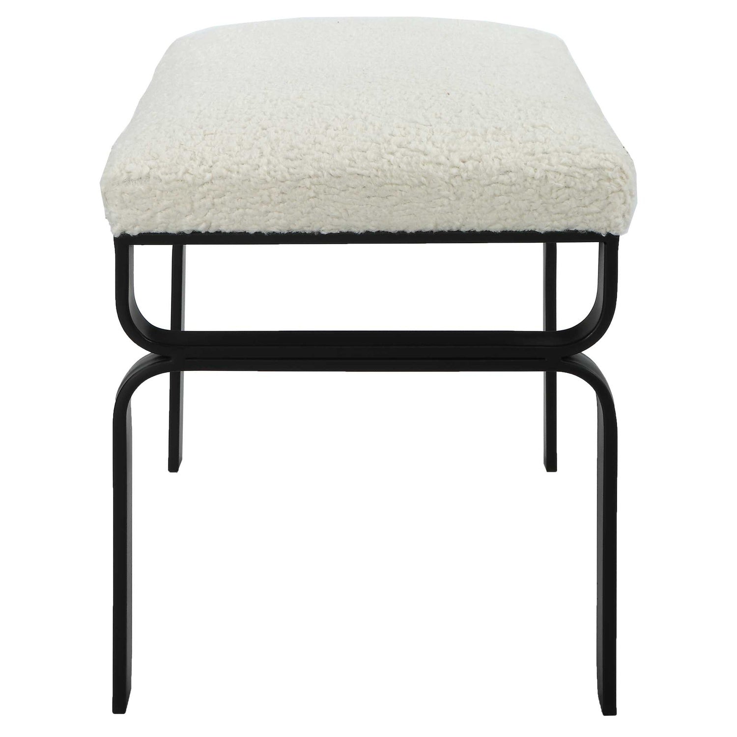 UTTERMOST DIVERGE SHEARLING BENCH - Benches, Ottoman, Stools