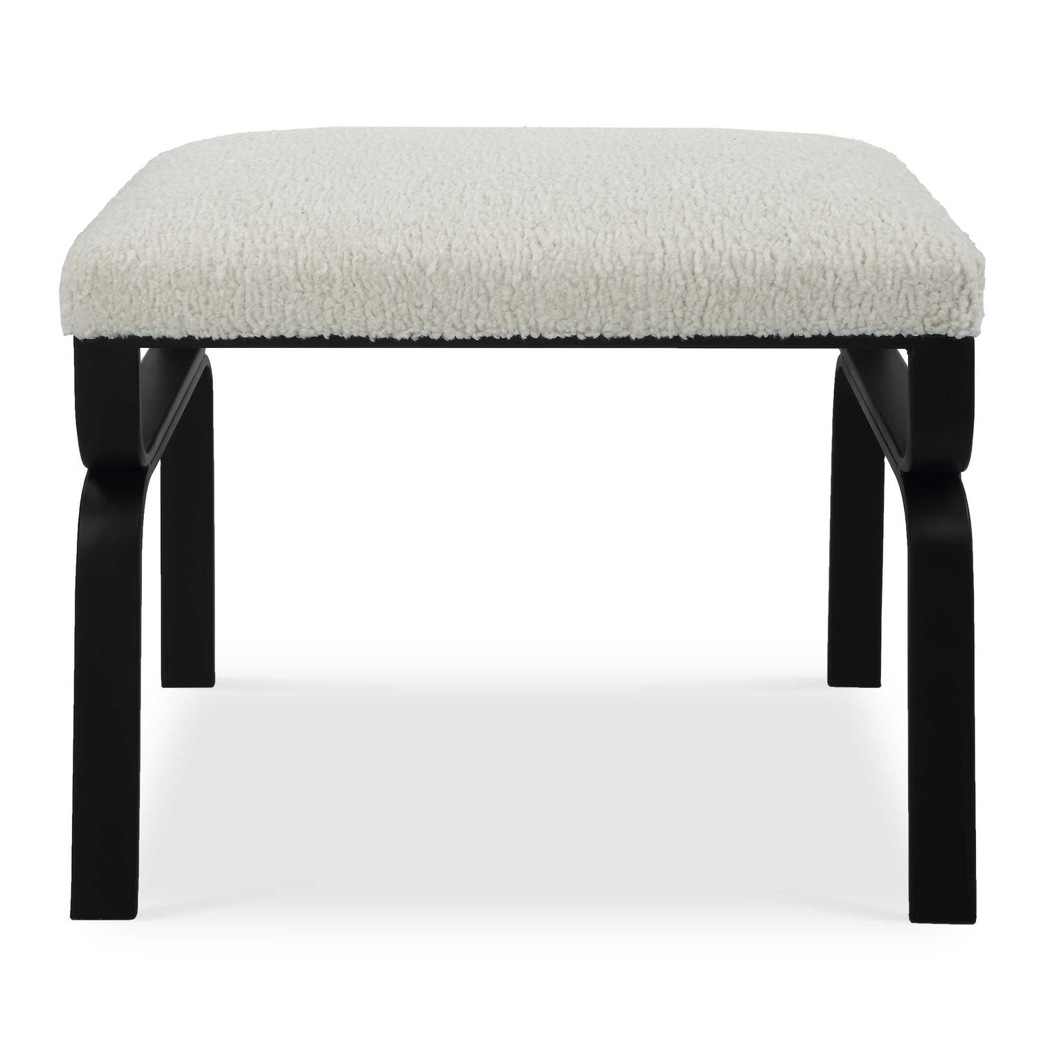 UTTERMOST Diverge Shearling Bench - Benches, Ottoman, Stools