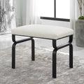 UTTERMOST Diverge Shearling Bench - Benches, Ottoman, Stools