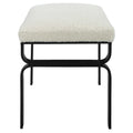 UTTERMOST Diverge Shearling Bench - Benches, Ottoman, Stools