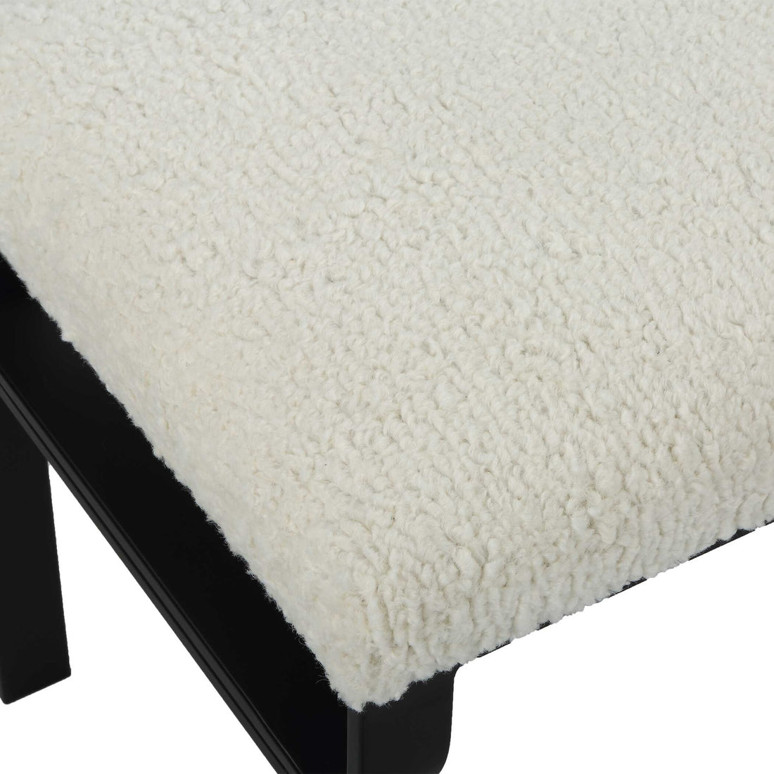 UTTERMOST Diverge Shearling Bench - Benches, Ottoman, Stools