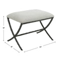 UTTERMOST Brisby Fabric Bench - Benches, Ottoman, Stools