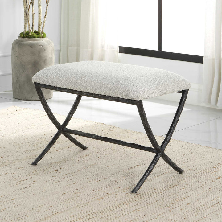 UTTERMOST Brisby Fabric Bench - Benches, Ottoman, Stools
