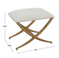 UTTERMOST EXPEDITION FABRIC BENCH - Benches, Ottoman, Stools