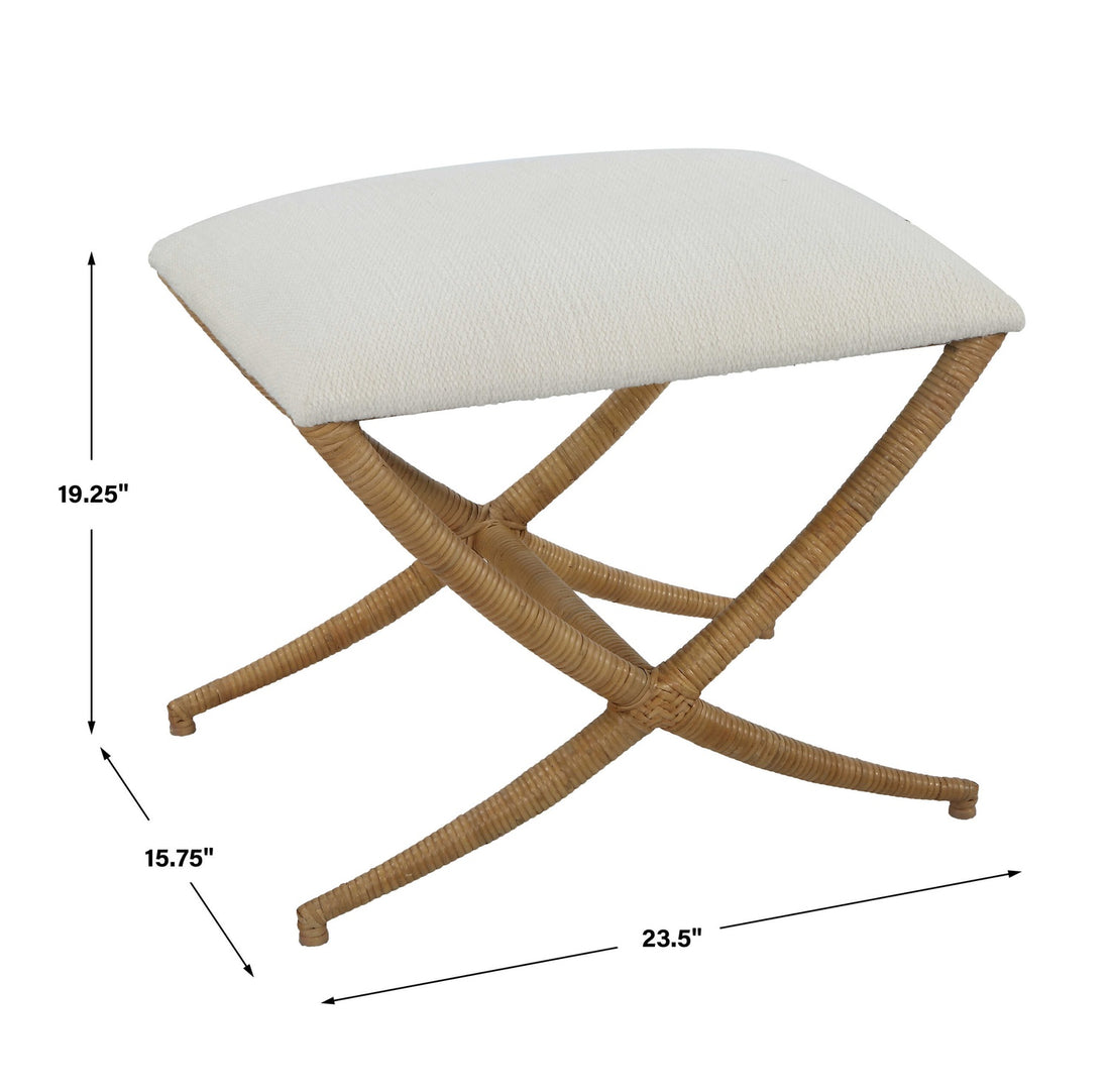 UTTERMOST Expedition Fabric Bench - Benches, Ottoman, Stools