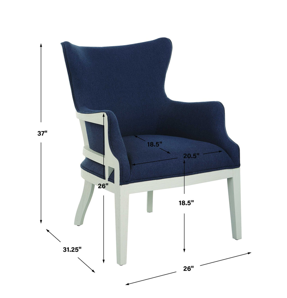 UTTERMOST GORDONSTON FABRIC ACCENT CHAIR - Lounge