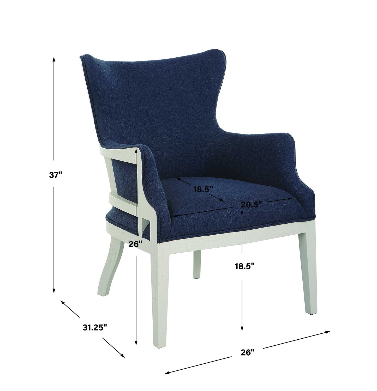 UTTERMOST GORDONSTON FABRIC ACCENT CHAIR - Lounge