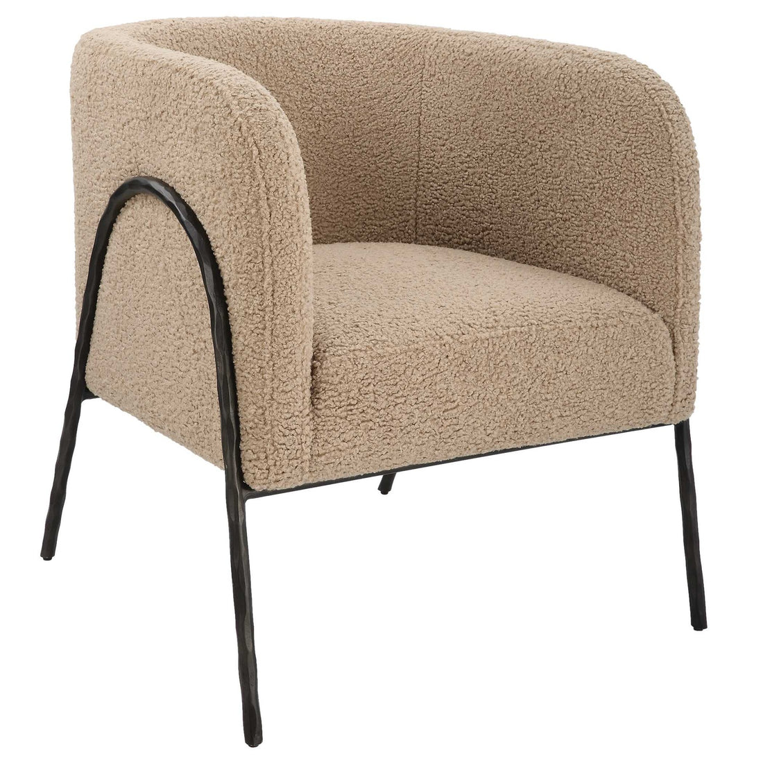 UTTERMOST Jacobsen Shearling Barrel Chair - Lounge