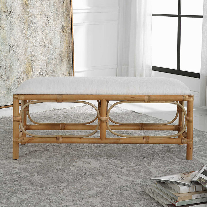 UTTERMOST Laguna Fabric Bench - Benches, Ottoman, Stools