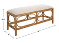 UTTERMOST LAGUNA FABRIC BENCH - Benches, Ottoman, Stools