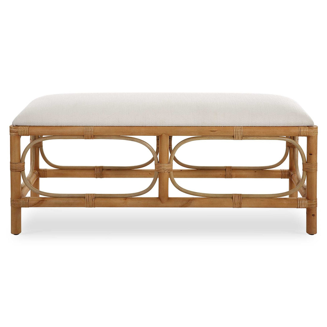 UTTERMOST LAGUNA FABRIC BENCH - Benches, Ottoman, Stools