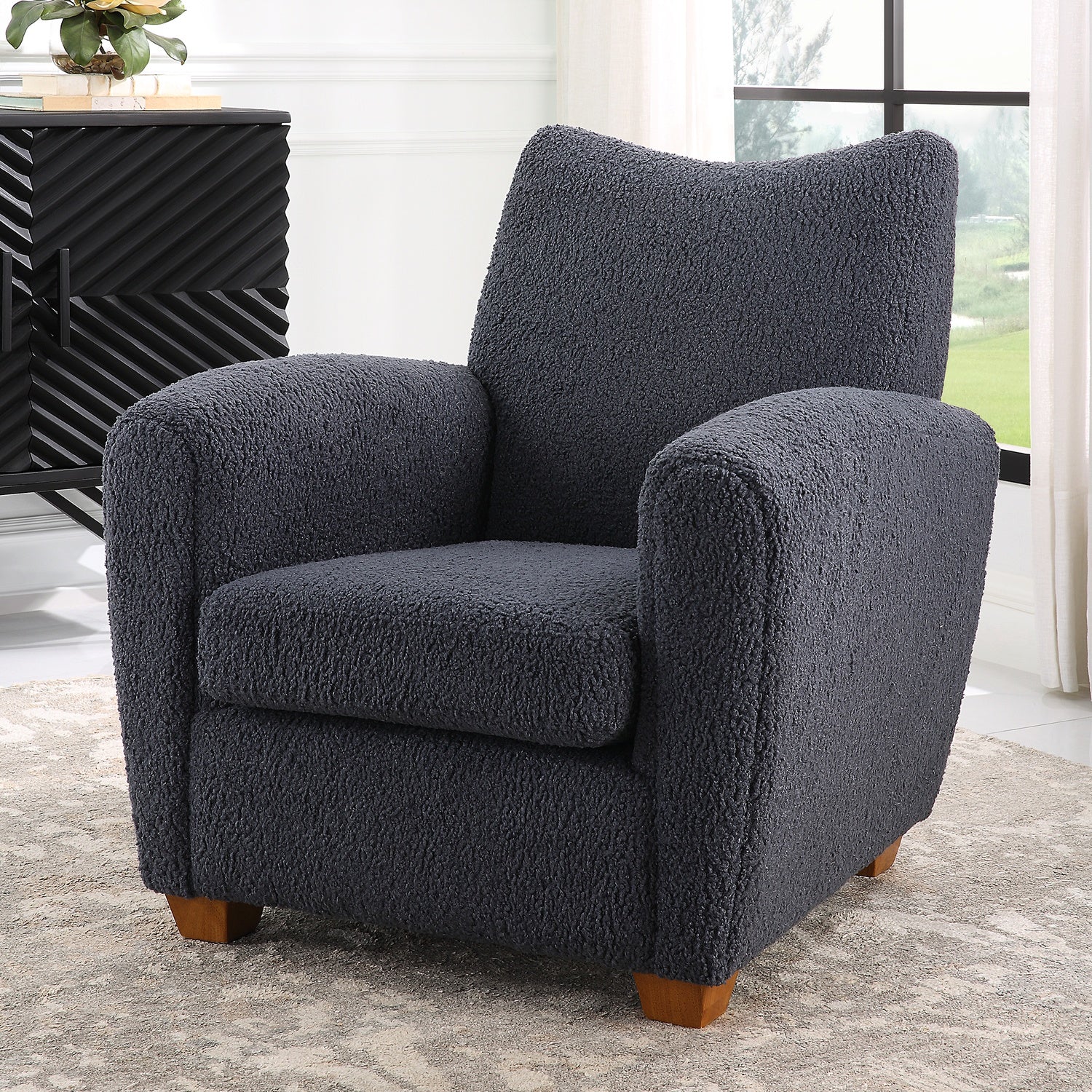 UTTERMOST TEDDY SLATE ACCENT CHAIR - Lounge