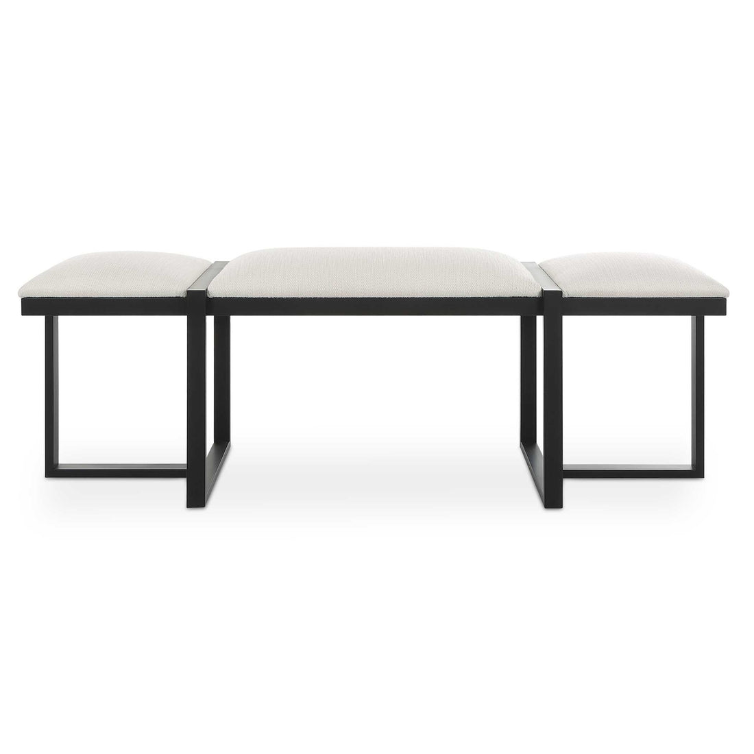 UTTERMOST TRIPLE CLOUD MODERN UPHOLSTERED BENCH - Benches, Ottoman, Stools