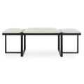UTTERMOST TRIPLE CLOUD MODERN UPHOLSTERED BENCH - Benches, Ottoman, Stools