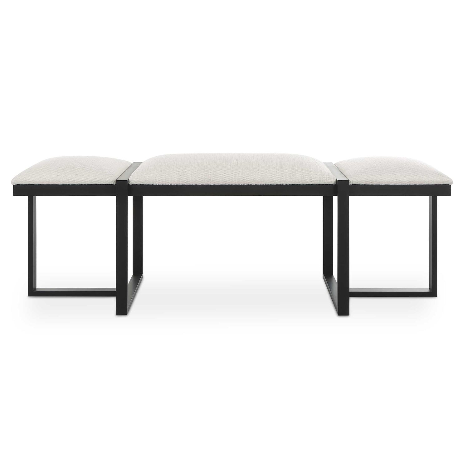UTTERMOST TRIPLE CLOUD MODERN UPHOLSTERED BENCH - Benches, Ottoman, Stools