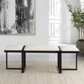 UTTERMOST TRIPLE CLOUD MODERN UPHOLSTERED BENCH - Benches, Ottoman, Stools