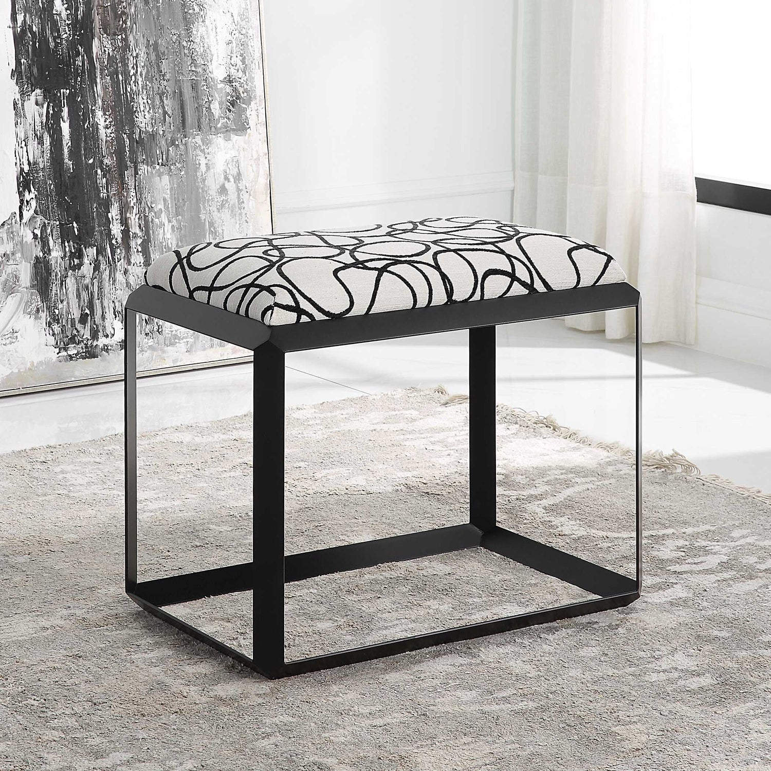 UTTERMOST CURLS BENCH - Benches, Ottoman, Stools