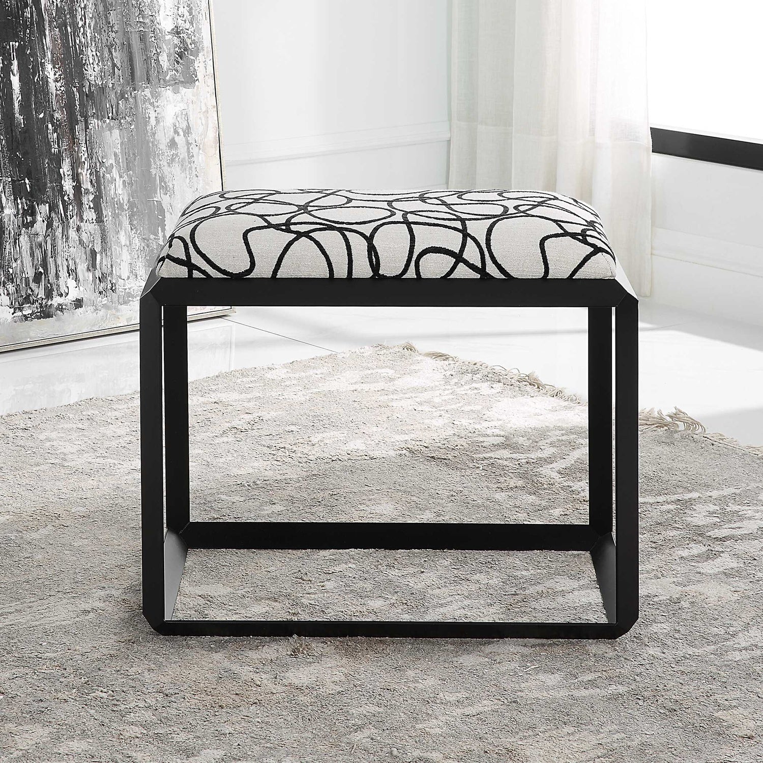 UTTERMOST CURLS BENCH - Benches, Ottoman, Stools