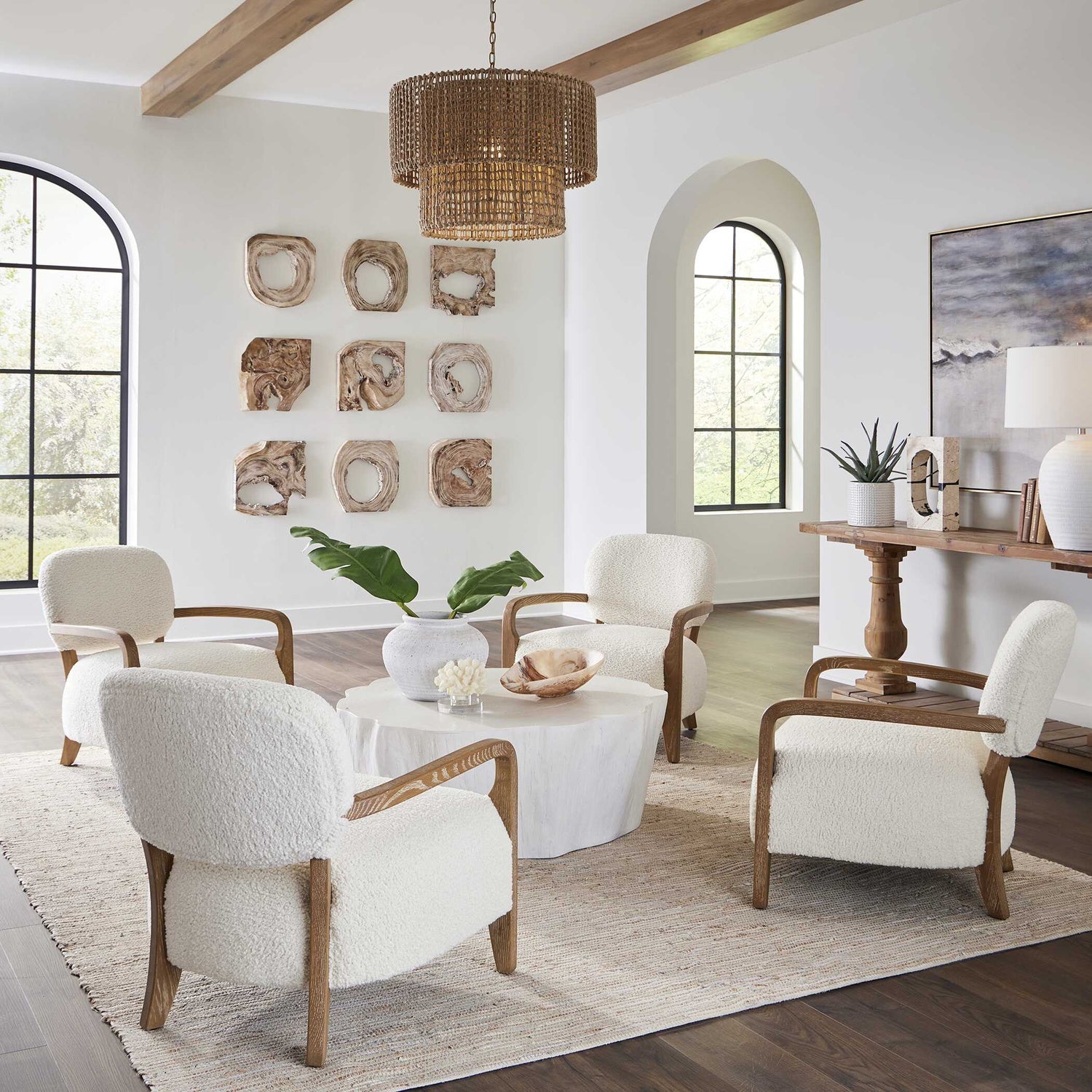 UTTERMOST TELLURIDE SHEARLING ACCENT CHAIR - Lounge