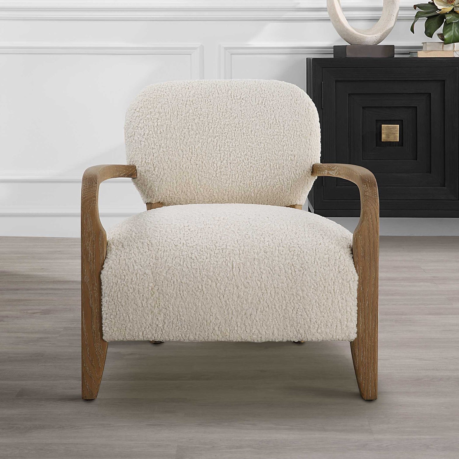 UTTERMOST Telluride Shearling Accent Chair - Lounge