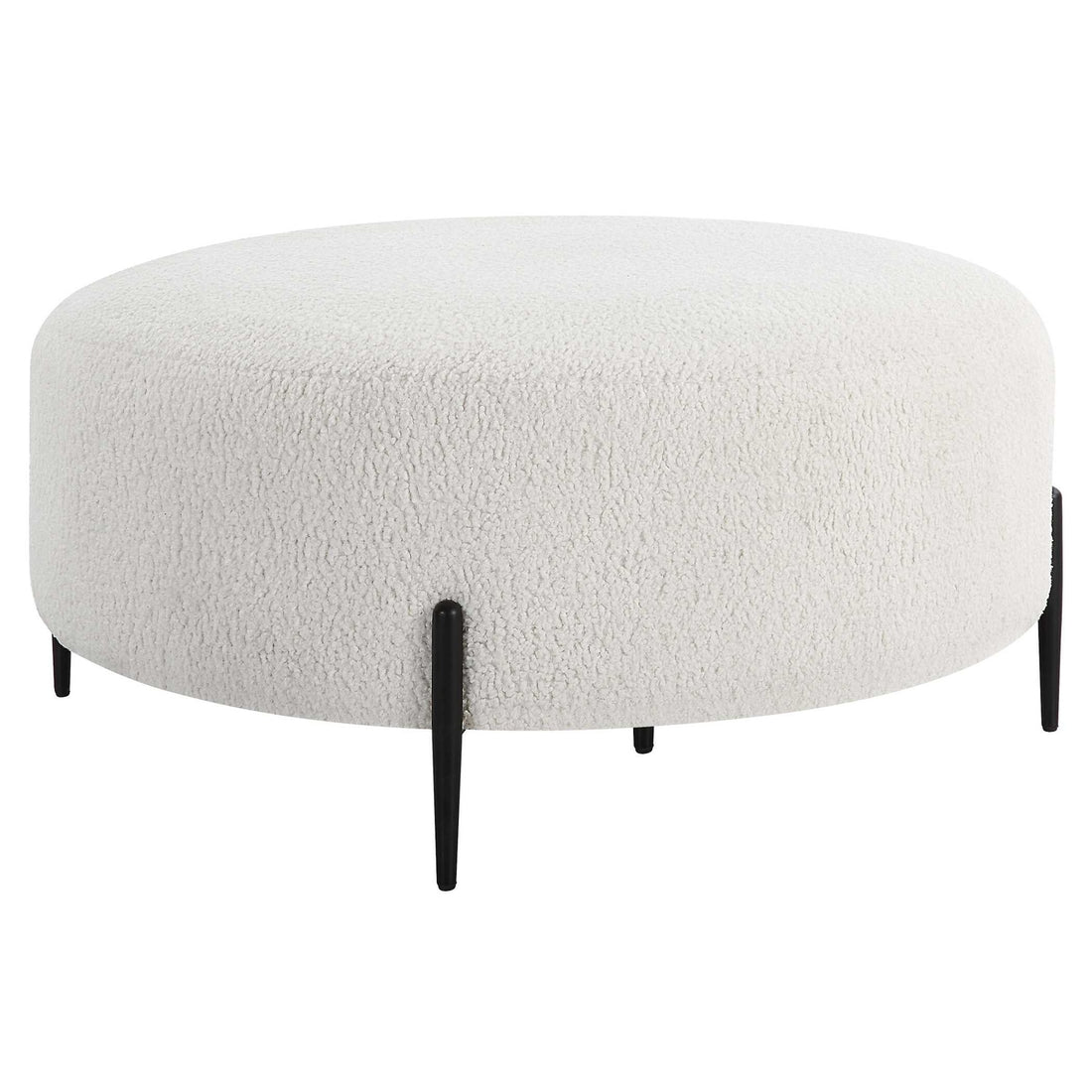 UTTERMOST Arles Plush Ottoman - Benches, Ottoman, Stools