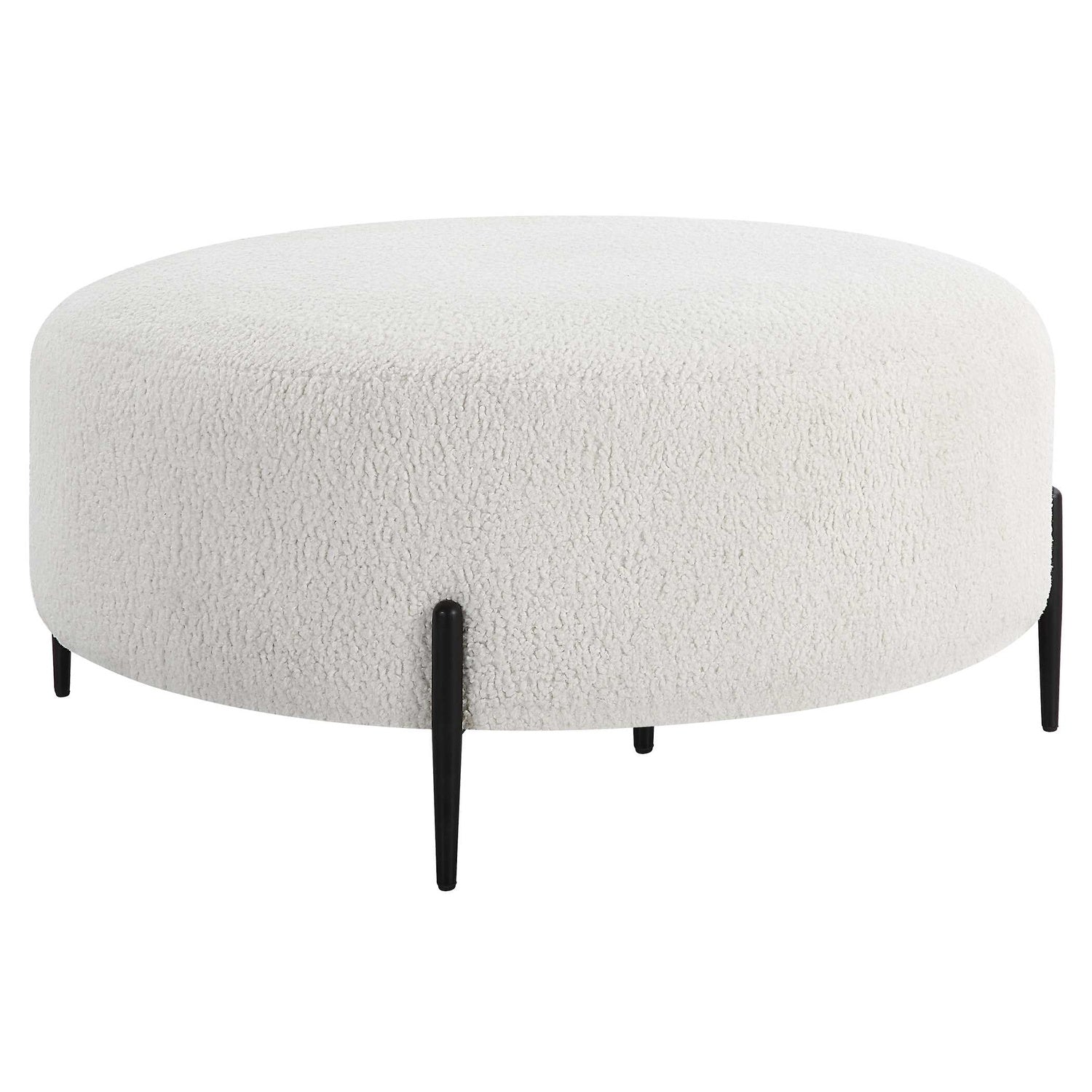 UTTERMOST Arles Plush Ottoman - Benches, Ottoman, Stools