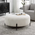 UTTERMOST Arles Plush Ottoman - Benches, Ottoman, Stools