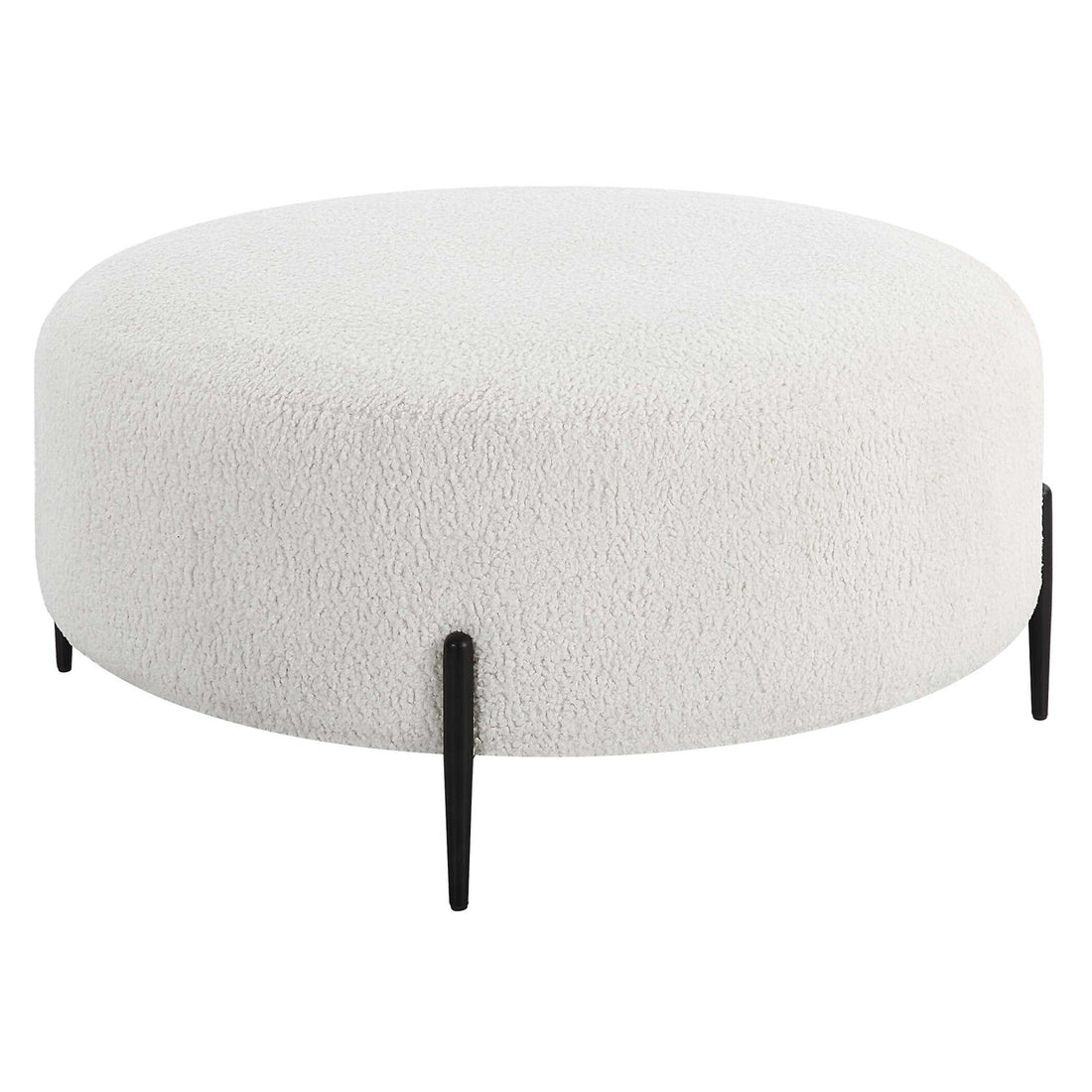UTTERMOST Arles Plush Ottoman - Benches, Ottoman, Stools