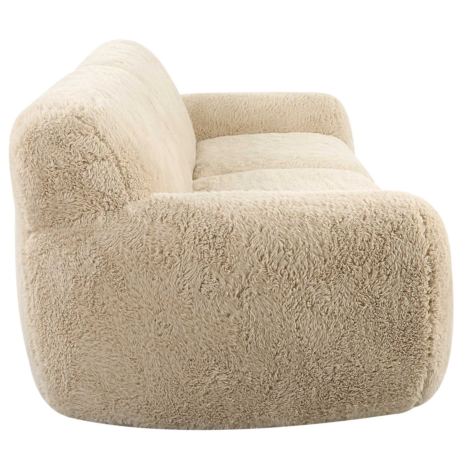 UTTERMOST Abide Rounded Sheepskin Sofa - Sofa