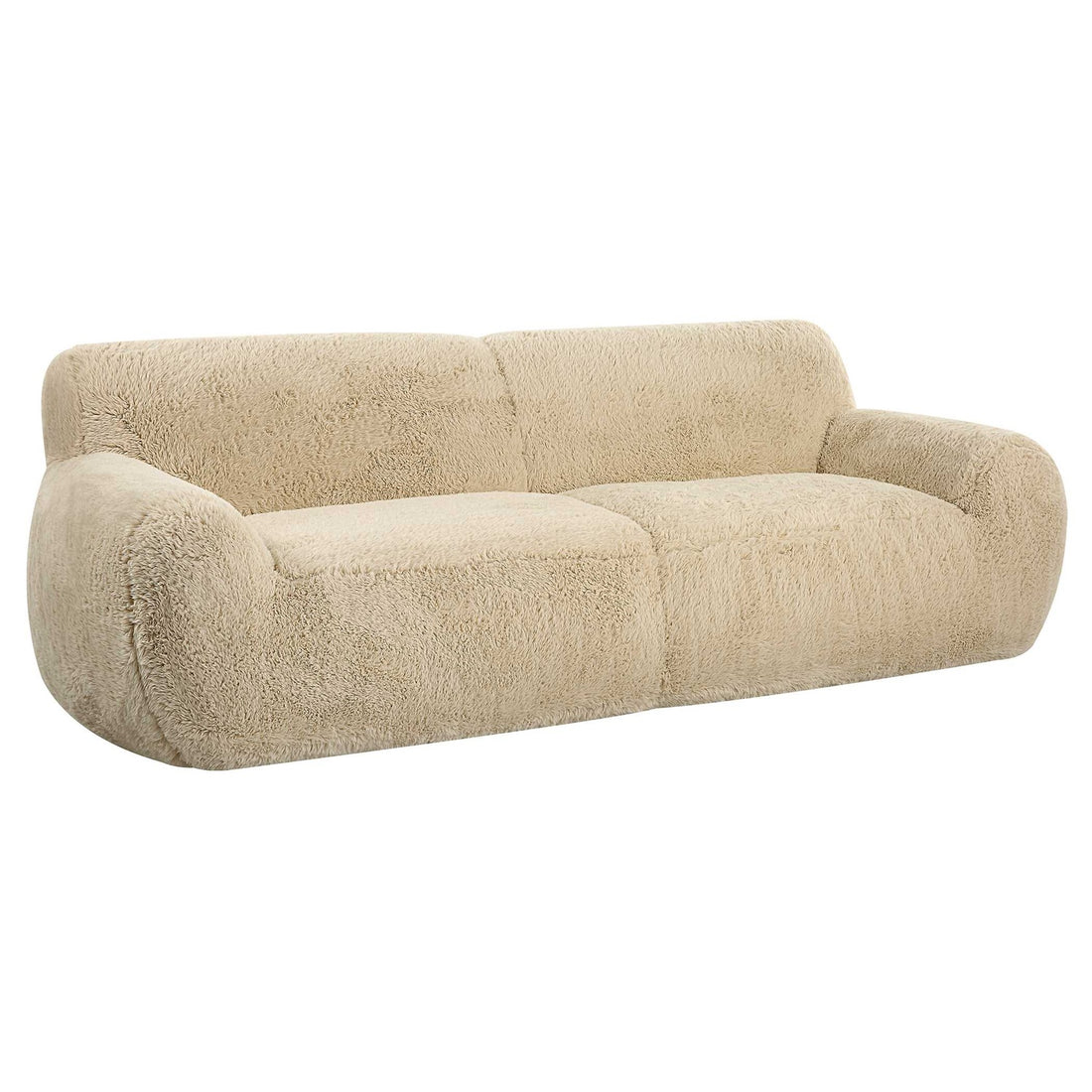 UTTERMOST Abide Rounded Sheepskin Sofa - Sofa