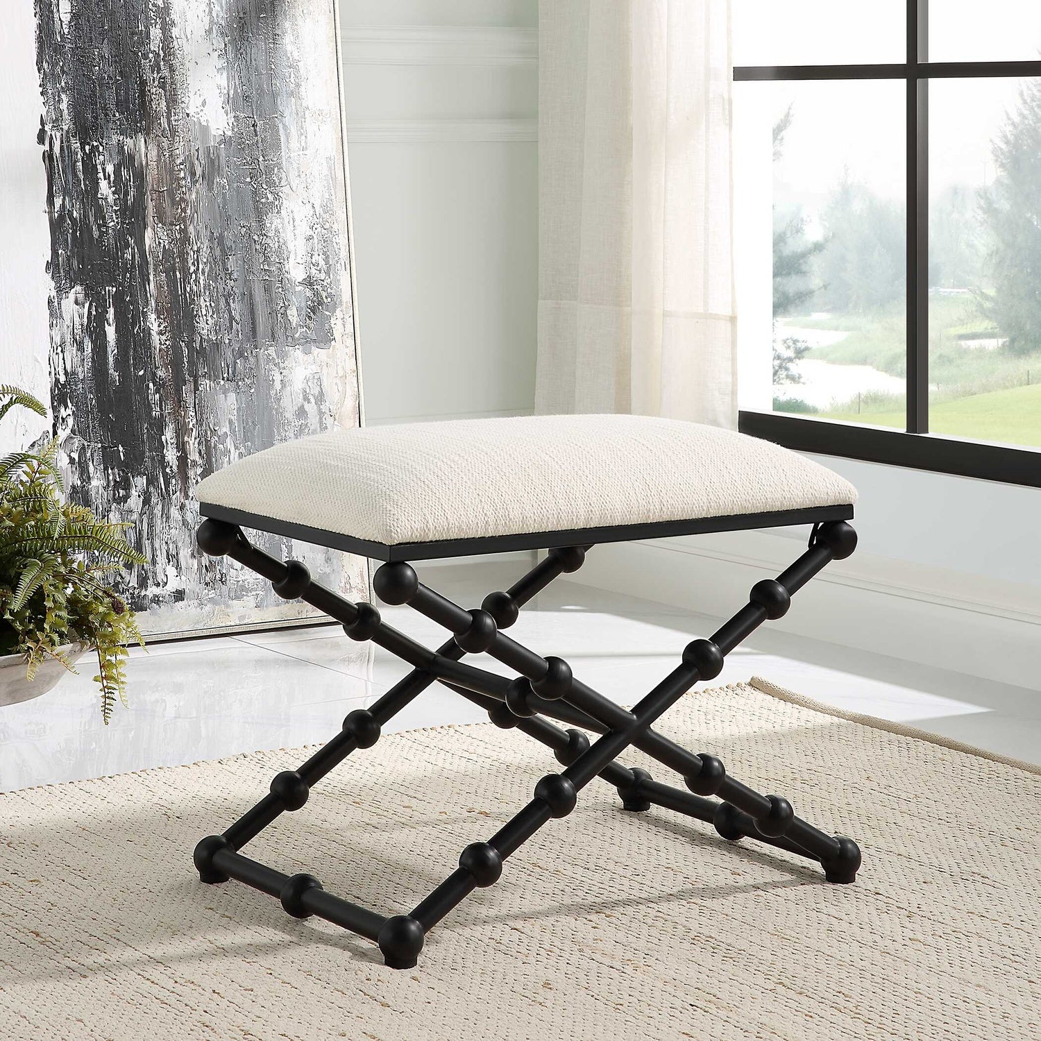 UTTERMOST DROPS BENCH - Benches, Ottoman, Stools