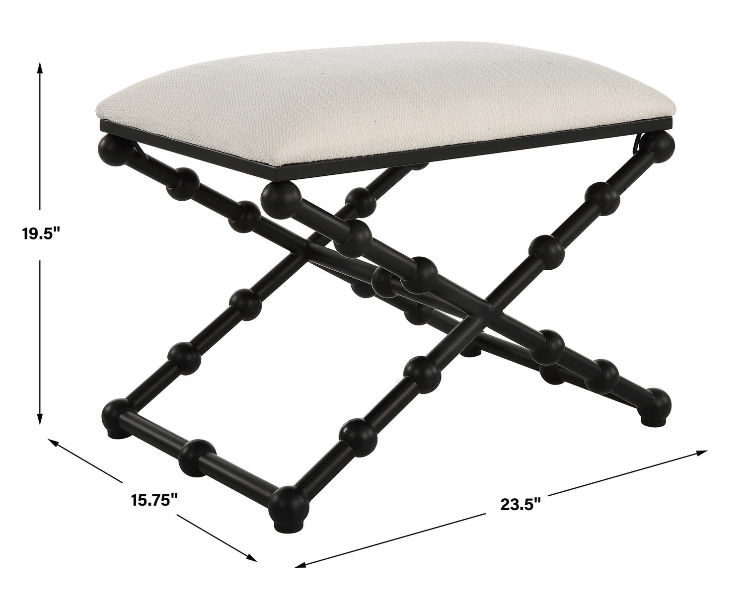 UTTERMOST Drops Bench - Benches, Ottoman, Stools