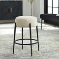 UTTERMOST Arles Plush Counter Stool - Bar Stools