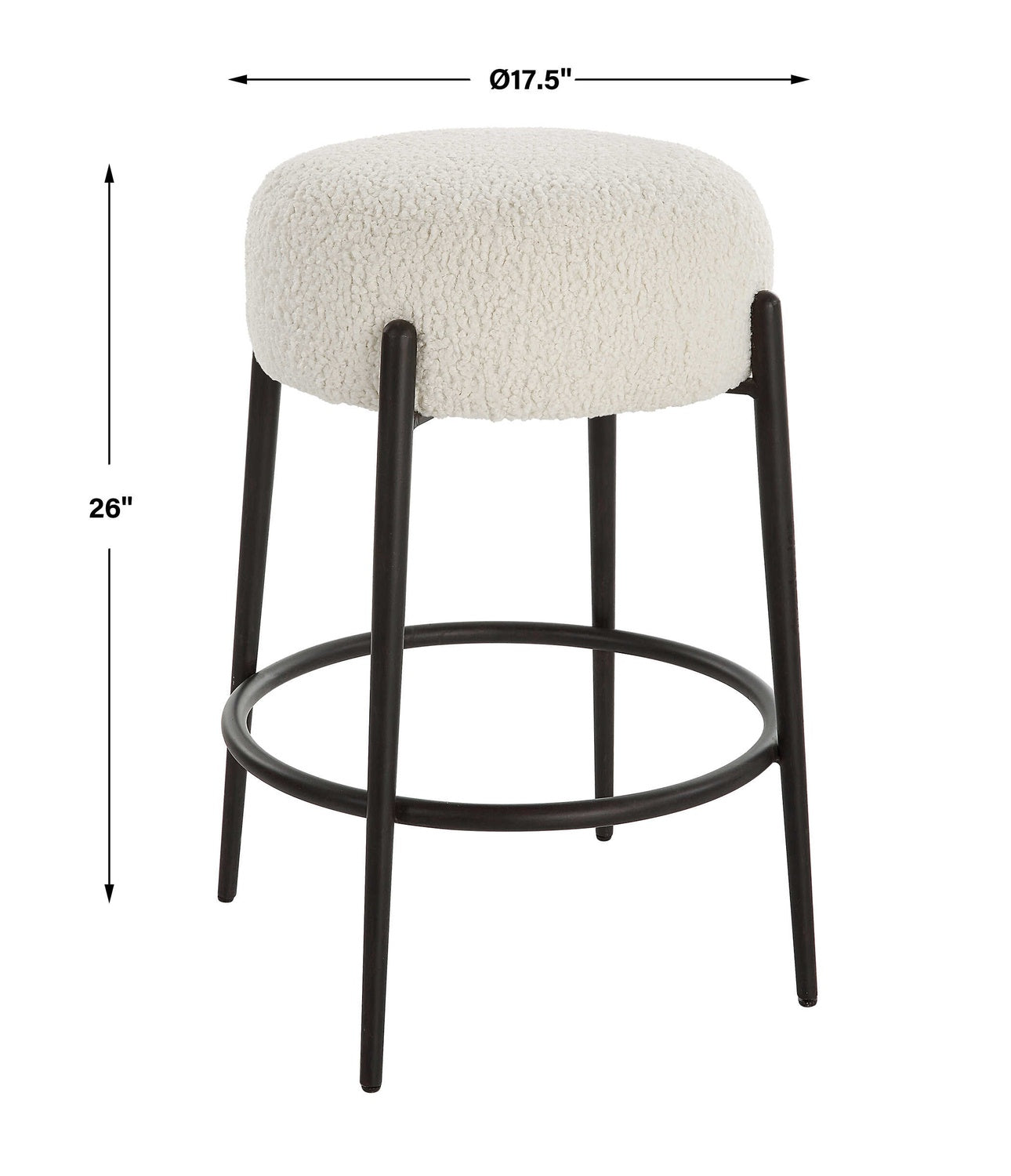 UTTERMOST ARLES PLUSH COUNTER STOOL - Bar Stools