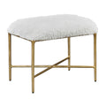 UTTERMOST CHARMED SHEEPSKIN BENCH - Benches, Ottoman, Stools
