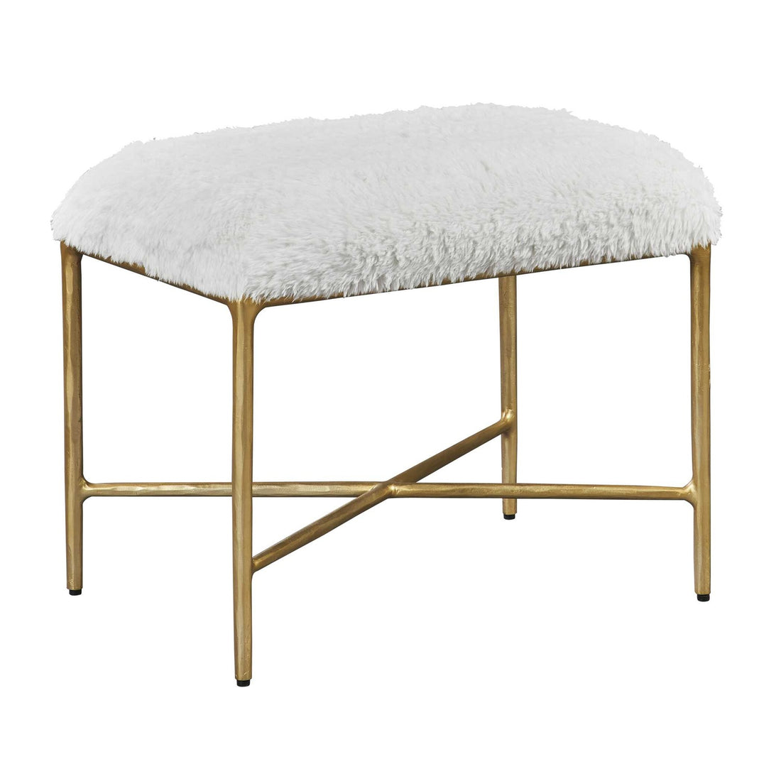 UTTERMOST Charmed Sheepskin Bench - Benches, Ottoman, Stools